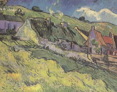 Vincent Van Gogh Thatched Cottages (nn04) France oil painting art